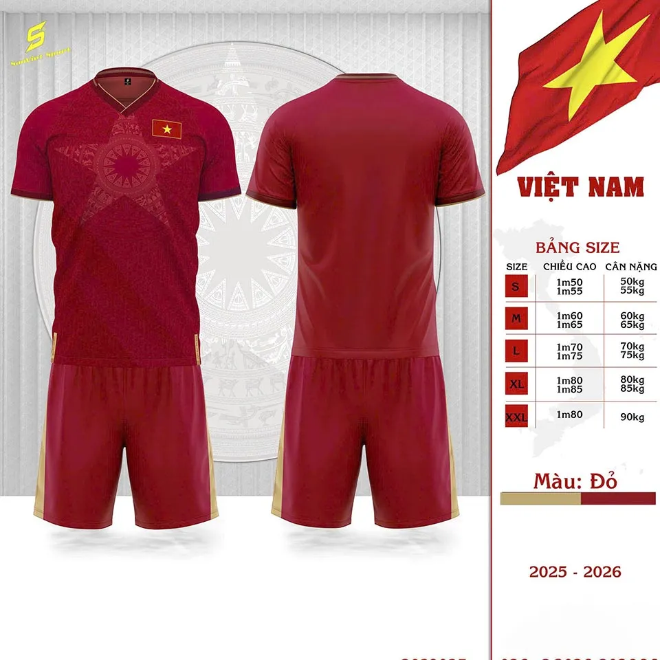 QA Sao Việt tuyển Việt Nam 2025 (Vàng, S)