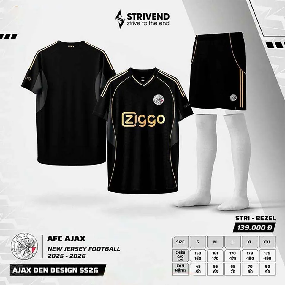 CLB Ajax 25-26 Strivend (Vàng, S)