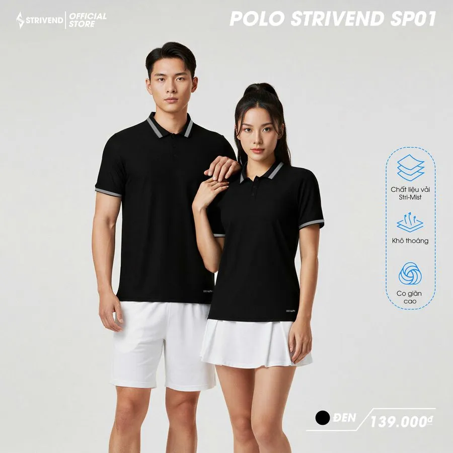 Áo Polo Strivend SP01 (Vàng, S)