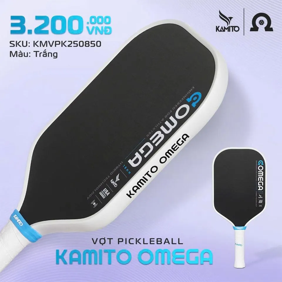 Vợt Pickleball Kamito Omega (Vàng, M)
