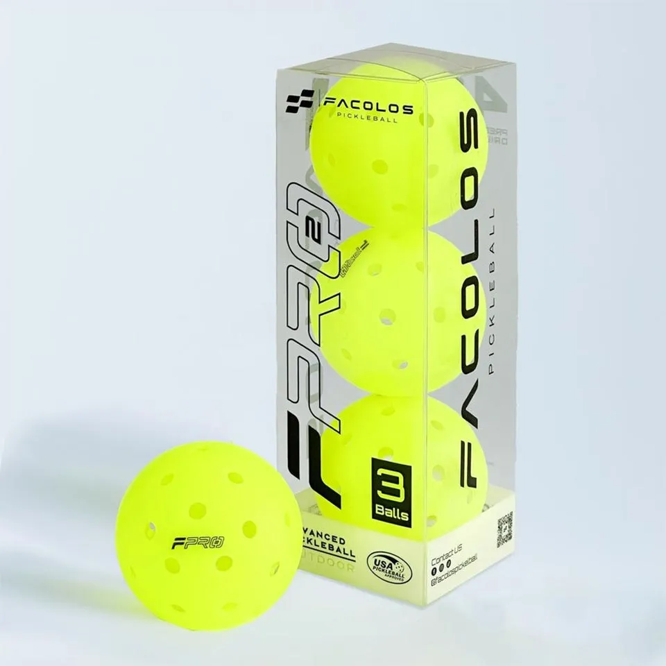 Bóng Pickleball Facolos F-Pro Performance Gen2 (Hộp ba quả)