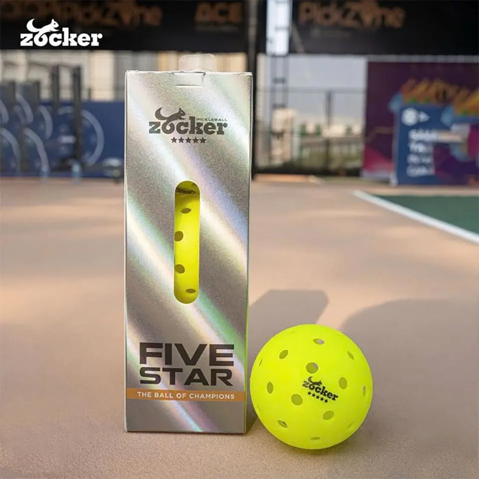 Bóng Pickleball Zocker Five Star (Hộp ba quả)
