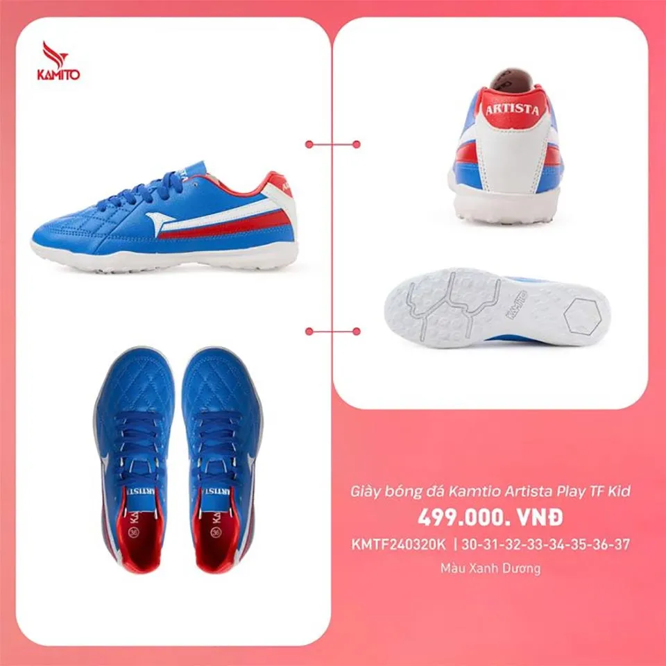 Giày Kamito Artista Play TF KID (Vàng, 38)