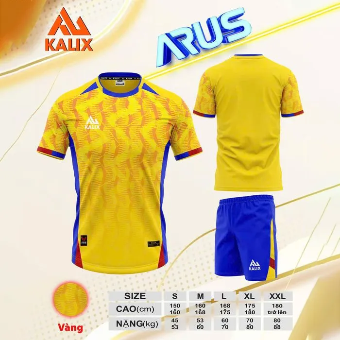 Quần áo Kalix KL02 Arus (Vàng, S)