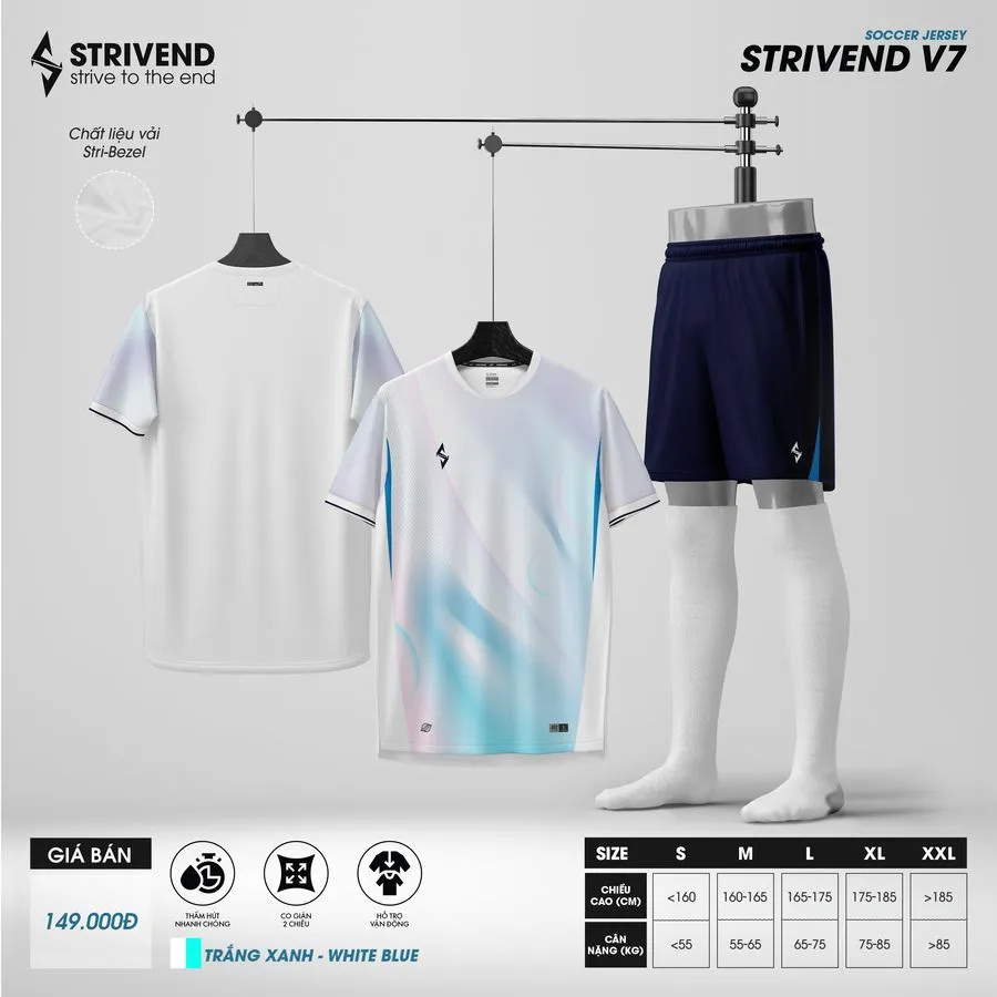 Quần áo Strivend V7 (Vàng, S)