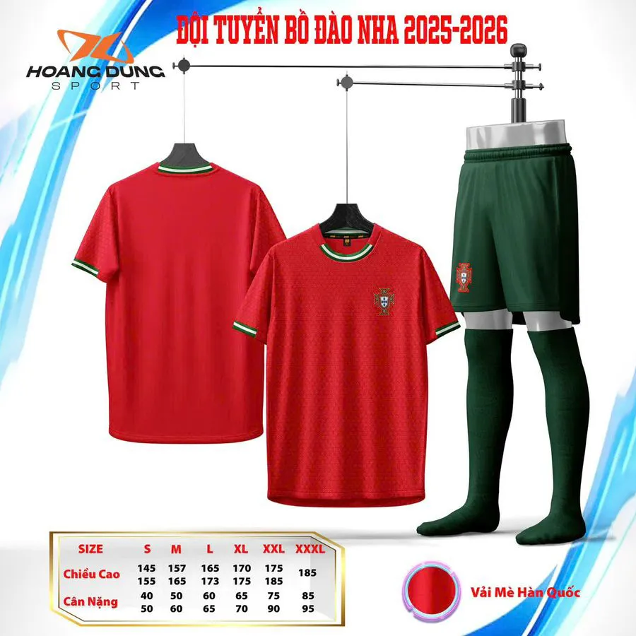 Quần áo HD Bồ Đào Nha 2026