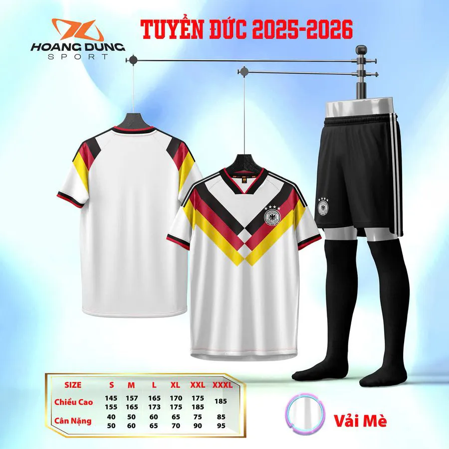 Quần áo HD Đức 2026 (Vàng, S)