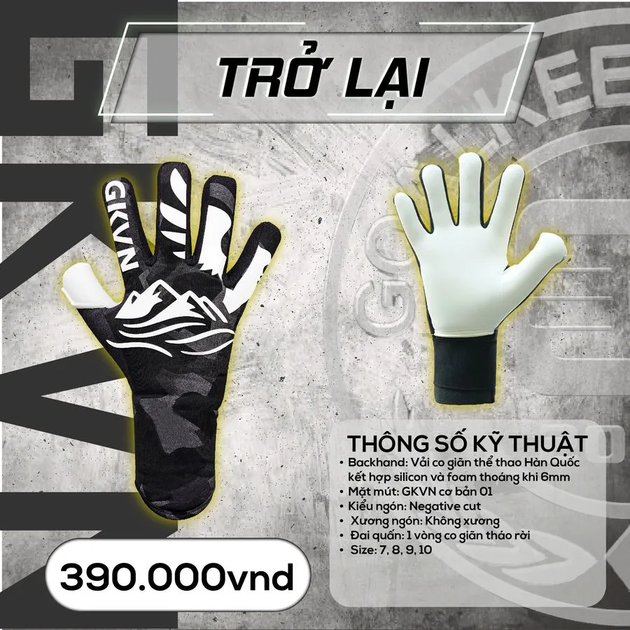 Găng Tay Thủ Môn GKVN Trở lại