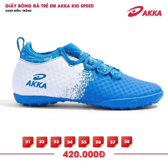 Giày Akka Speed 2 TF Trẻ Em (Bạc Cam, 31)