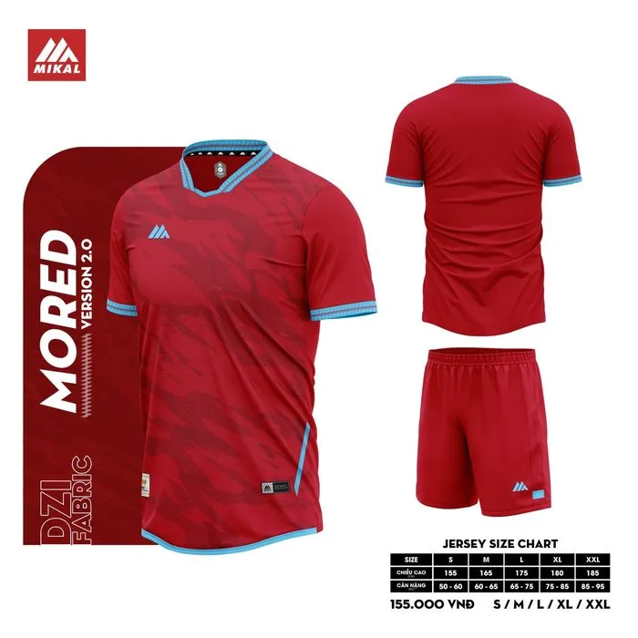 Quần áo Mikal Mored 2.0 (K3) (Đỏ, S)